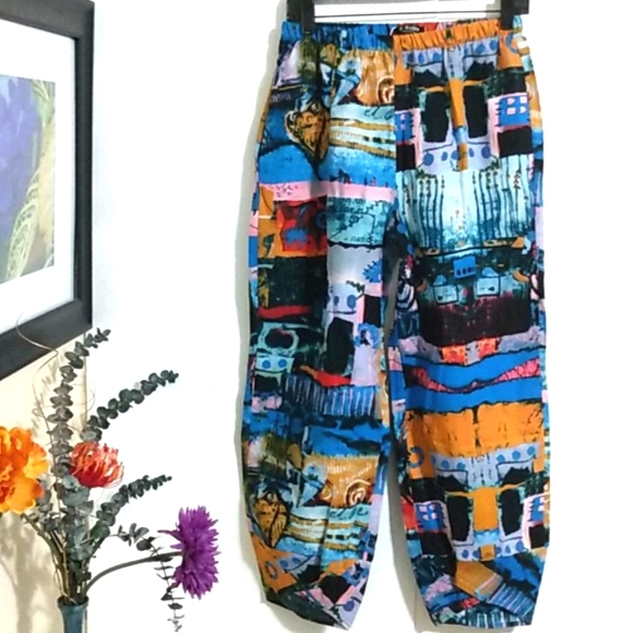 E-Retro Pants - E-RETRO BOHO TULIP BALLOON PANTS NWT SIZE LARGE